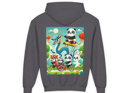 Rolling Along Together Youth Heavy Blend Hooded Sweatshirt
