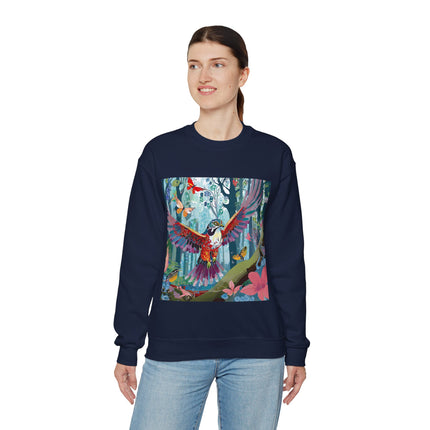 Colorful Raptor Unisex Heavy Blend™ Crewneck Sweatshirt