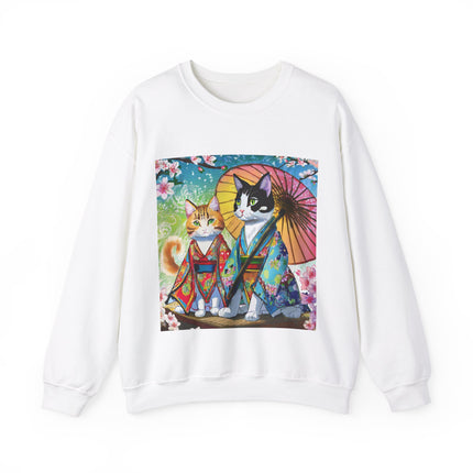 Kimono Kitties Unisex Heavy Blend™ Crewneck Sweatshirt