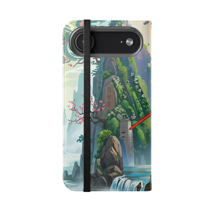 🐘⚔️ Cyberpunk Elephant Samurai Flip Case – Ancient Wisdom & Neon Power