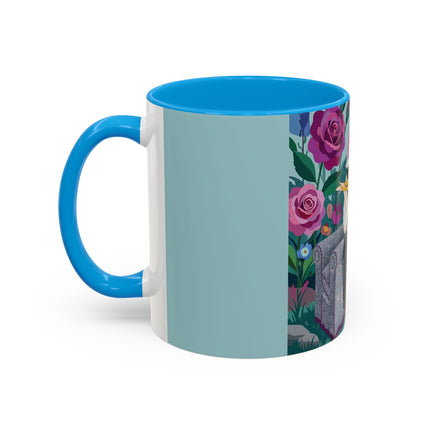 The Lady Of The Garden Tea Colorful Mugs – Art Deco Floral Elegance