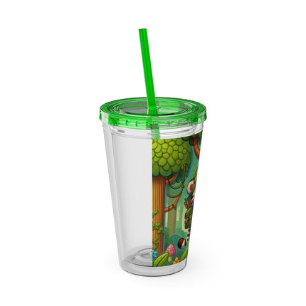 Stealthy Stripes Sunsplash Tumbler with Straw, 16oz