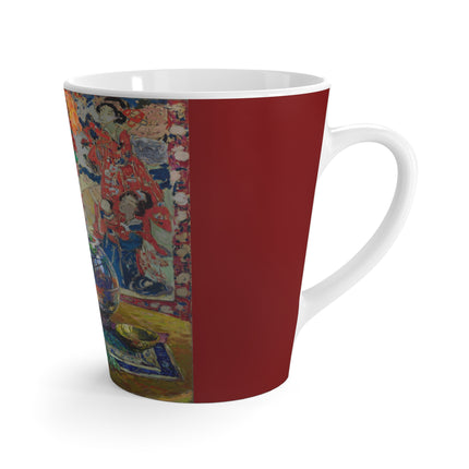 Fish, Fruits, and Flowers by Kathryn E. Cherry Latte Mug