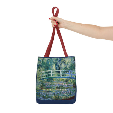 Water Lilies and Japanese Bridge by Claude Monet Tote Bag (AOP)
