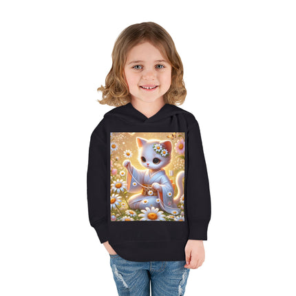 Daisy Chain Whimsy Toddler Pullover Fleece Hoodie