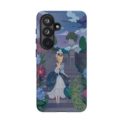 🦚🌸 The Peacock Garden Terrace Phone Case – Art Deco Floral Elegance