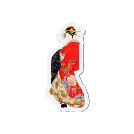 Japanese Woman by Hosoda Eishi Die-Cut Magnets (5 Sizes)