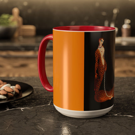 Leopard Queen Colorful Mugs – Wild Beauty & Art Deco Glamour