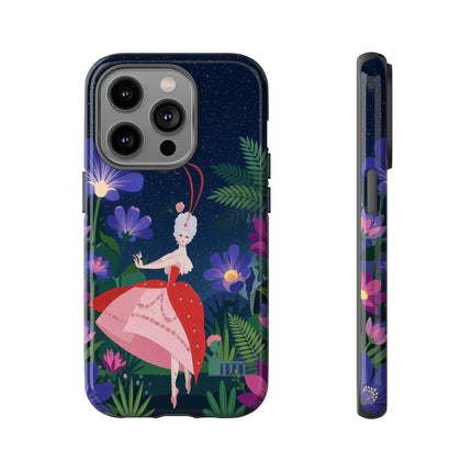 🌺✨ The Lady Of The Starlit Enchanted Garden Phone Case – Art Deco Floral Fantasy