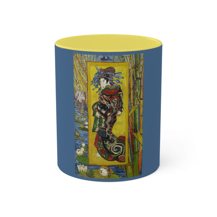 Courtesan (after Eisen) by Vincent Van Gogh Colorful Mugs, 11oz