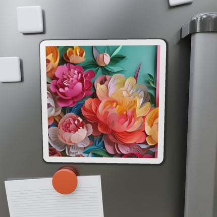 Peonies in Full Bloom Die-Cut Magnets (5 Sizes)