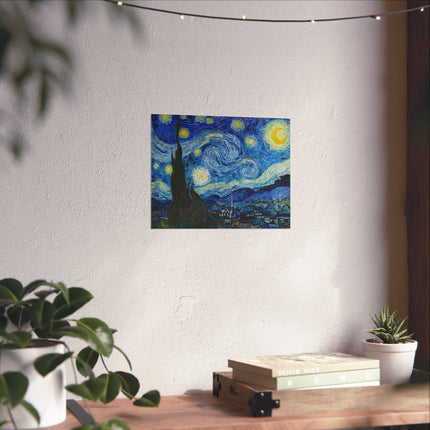 The Starry Night by Vincent Van Gogh Matte Horizontal Posters