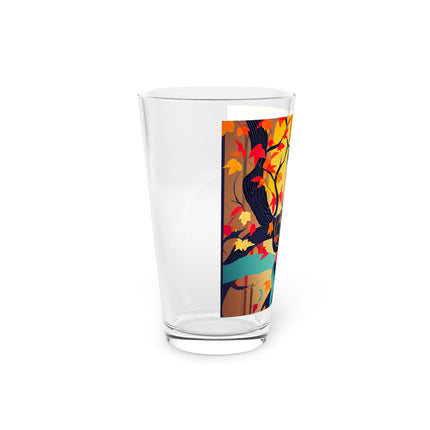Black Cat in Kimono Glass, 16oz