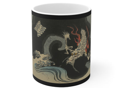Picture Album Featuring a Dragon by Utagawa Hiroshige Ceramic Mug 11oz