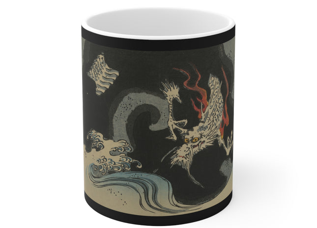 Picture Album Featuring a Dragon by Utagawa Hiroshige Ceramic Mug 11oz