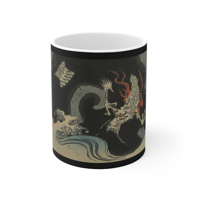 Picture Album Featuring a Dragon by Utagawa Hiroshige Ceramic Mug 11oz
