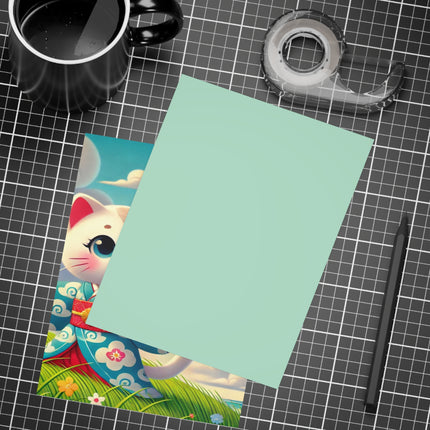 Geisha Kitten and the Dragon Kite Postcard Bundles (envelopes included) - Bundles of 10, 30, 50 Pieces
