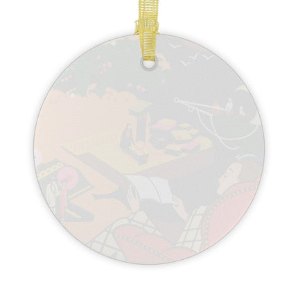 Enchanted Pages Glass Ornament