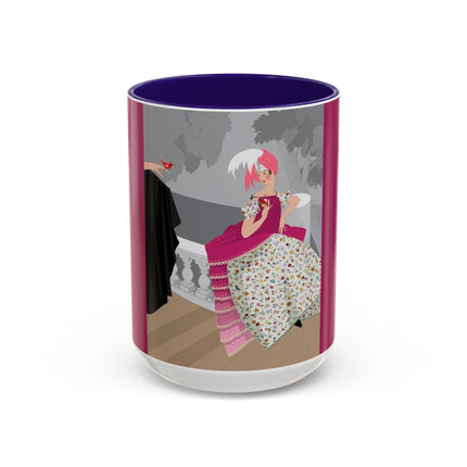 The Red Bird Colorful Mugs – Gentle Storybook Charm & Elegant Whimsy