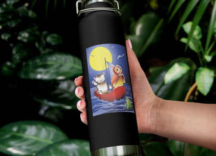 Embarking on a Moonlit Journey Copper Vacuum Insulated Bottle, 22oz