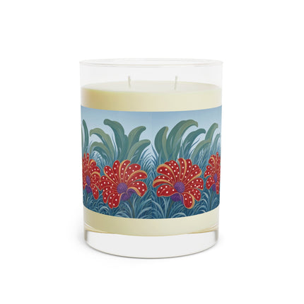 🎭🌺 The Scarlet Flower Garden Dancers Scented Candle – Art Deco Floral Whimsy