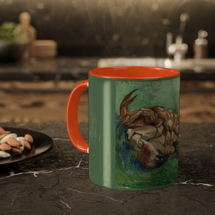Crab on its Back by Vincent Van Gogh Colorful Mugs, 11oz