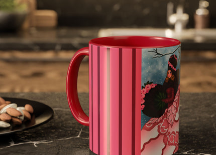 Winter Rose Empress Colorful Mugs (11oz, 15oz)