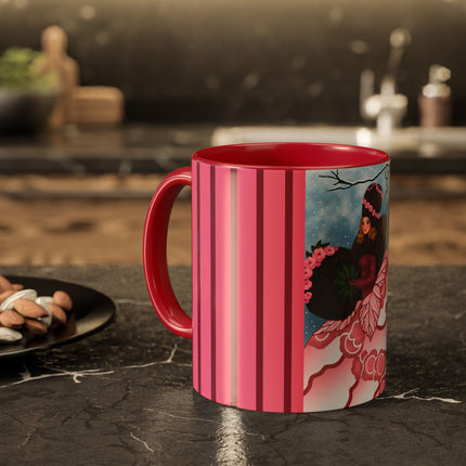 Winter Rose Empress Colorful Mugs (11oz, 15oz)