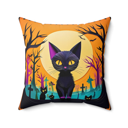 Phantom Parade Spun Polyester Square Pillow