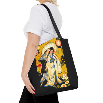 Golden Embrace Tote Bag (AOP)