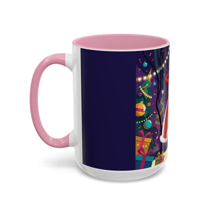 🎄❄️ The Christmas Snowball Dance Colorful Mug – Whimsical Holiday Fashion Fantasy