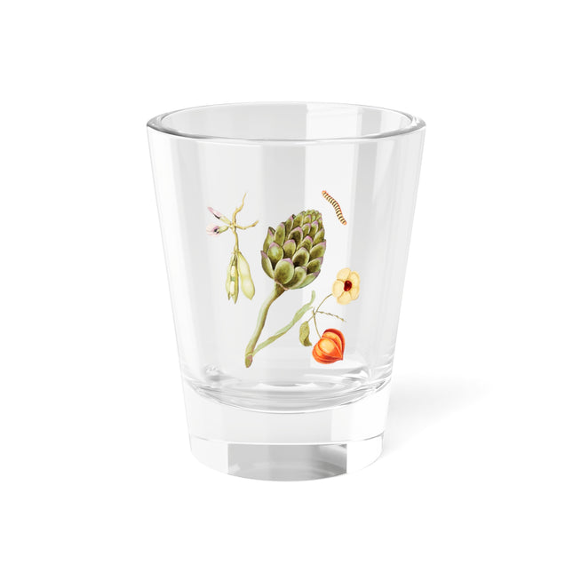 Artichoke, Broad Beans, and Lantern Plant by Anselmus Boëtius de Boodt Shot Glass, 1.5oz