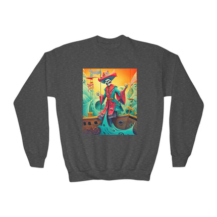 Skeleton Crew of the Misty Seas Youth Crewneck Sweatshirt