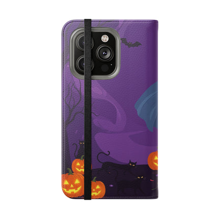 🎭🌹 The Harlequin Rose Masquerade Flip Case – Theatrical Halloween Romance