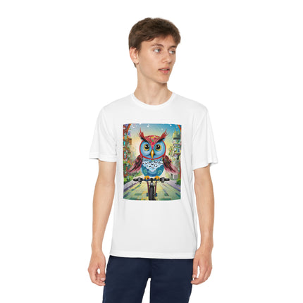 Cycling Owl Youth Competitor Tee – Urban Adventure & Playful Energy