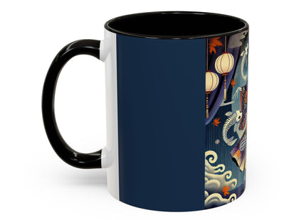 Skeleton Kabuki Performer Colorful Mugs (11oz, 15oz)