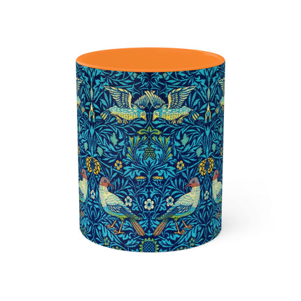 Bird by William Morris Colorful Mugs, 11oz