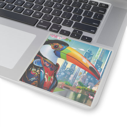 Cyber Toucan Chic Kiss-Cut Stickers (4 Sizes)