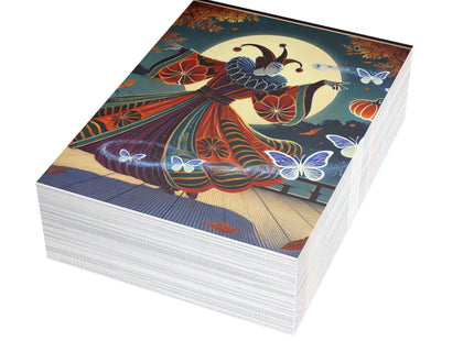 Court Magician with Ghost Butterflies Postcards (envelopes included) - Bundles of 10, 30, 50 Pieces