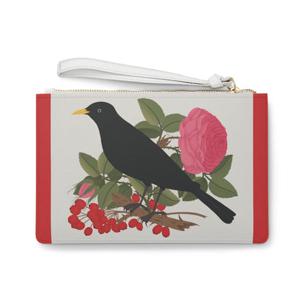 Blackbird & Rose Clutch Bag – Timeless Beauty & Elegant Charm