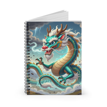 The Tibetan Dragon in Battle Spiral Notebook – Ruled Line