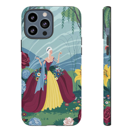 🌹🌿 The Willow Garden Promenade Phone Case – Art Deco Floral Elegance