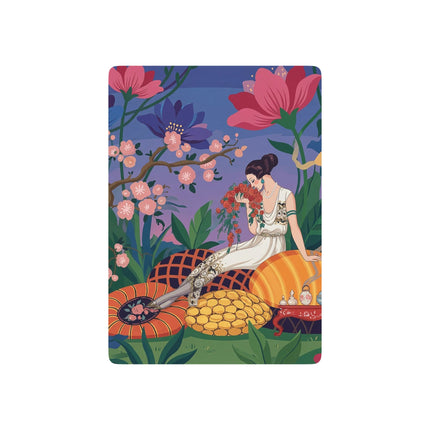 🌸☕ The Garden Of Quiet Reverie Playing Cards – Art Deco Garden Serenity