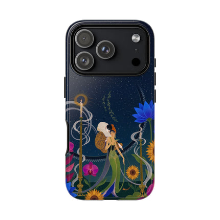 🌙🕯️ The Lady Of The Midnight Garden Phone Case – Art Deco Nocturne