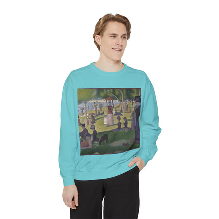 A Sunday on La Grande Jatte by Georges Seurat Unisex Garment-Dyed Sweatshirt
