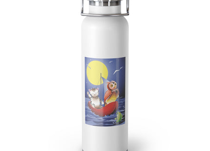 Embarking on a Moonlit Journey Copper Vacuum Insulated Bottle, 22oz