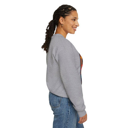 Black Cat in Kimono Unisex Heavy Blend™ Crewneck Sweatshirt