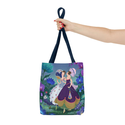 🌸☂️ The Ladies Of The Garden Promenade Tote Bag – Art Deco Floral Elegance