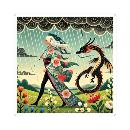 The Dragon Fairy’s Stride Kiss-Cut Stickers (4 Sizes)