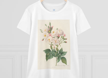 Rosa Noisettiana by Pierre Joseph Redouté Women's Midweight Cotton Tee